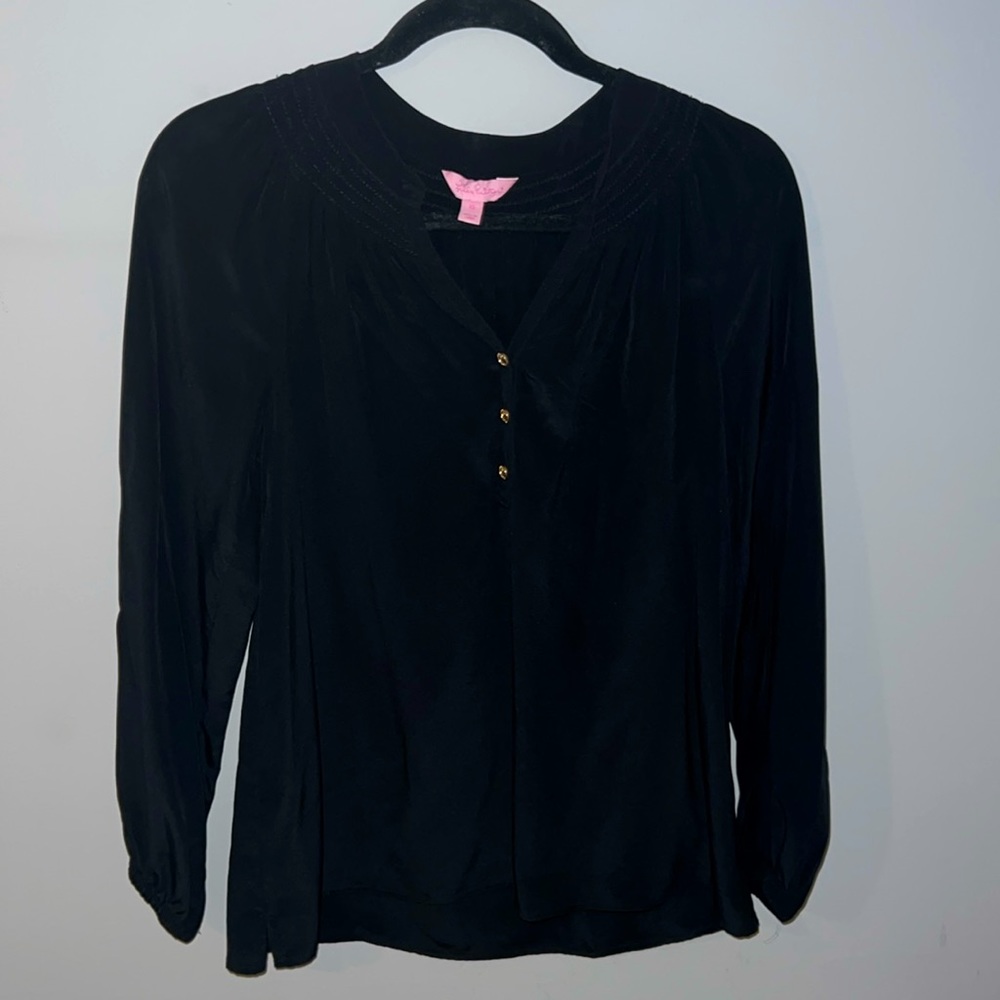 Lilly Pulitzer Elsa Top Black